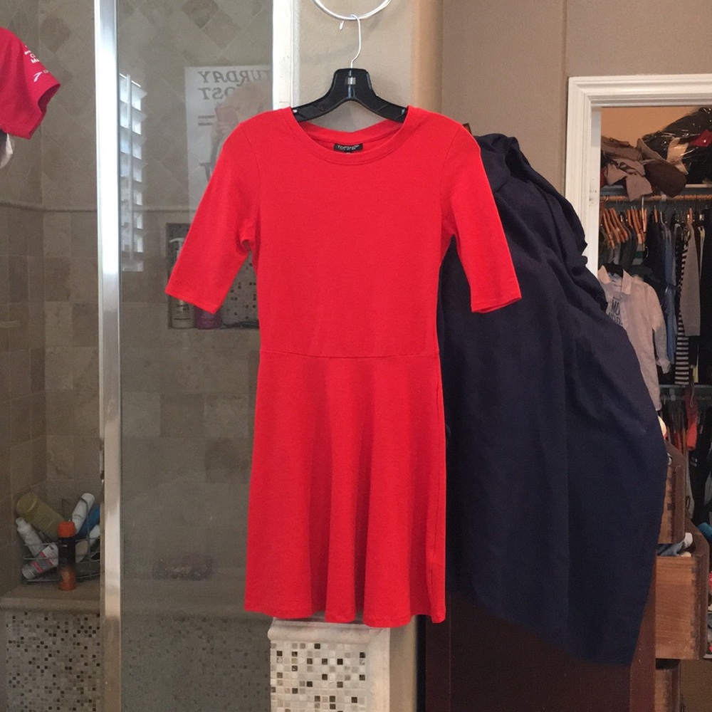 Topshop Red Dress size 4
